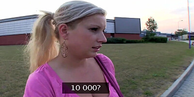 PublicAgent HD Fat boobie ash-blonde bitchy on my car bonnet