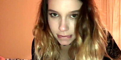 Guy cums into GF's mouth three times for her to swallow