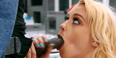 Chloe Cherry fucks classes and needs black teacher to fuck too