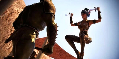 Sexy Elf Captured And Screwed By 3 Ogres