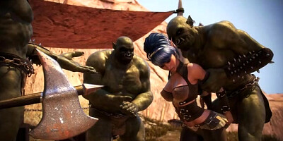 Sexy Elf Captured And Screwed By 3 Ogres