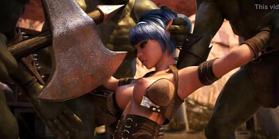 Sexy Elf Captured And Screwed By 3 Ogres