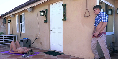 Cory Chase punishes her friend's son for spying