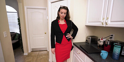 Stepmom releasing my tension by giving me a handjob