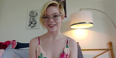 Pearl Fucks Big Dildo with Butt Plug Inserted