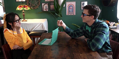 Parker got down and dirty on the table