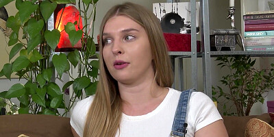 Blonde Ukrainian Fingers Herself While Using a Magic Wand