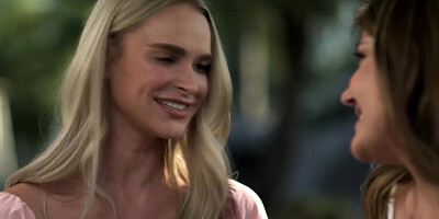 Adria leads Emma through her first lesbian sex