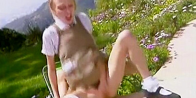 Borderline anorexic teen porked up the butt