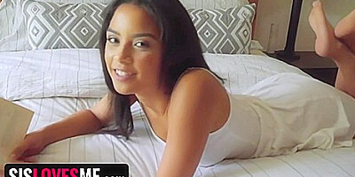 Curvy Step Sis Lets Step Bro Creampie Her Pussy While She Talks With Her Bf - Eric John And Maya Bijou