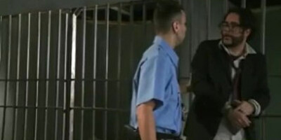 Horny big-tit brunette wife Phoenix fucks guard to release hubby