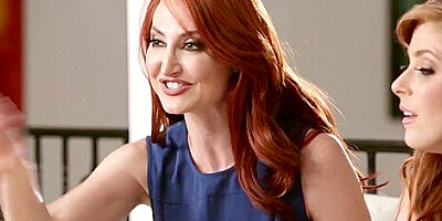 Redhead Stepmom Pleased By teen 18+ Babe