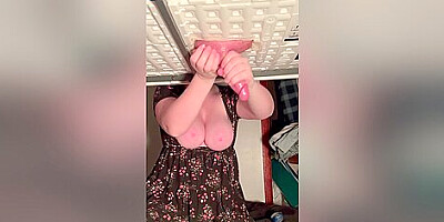 College Girl Slowly Milks Cock