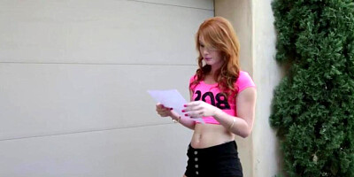 Ginger-Haired Teenage Gets Boned On Bed - Alex Tanner