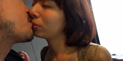 Korean black-haired is permanently deepthroating rock stiff schlongs in front of the camera, until they spew out