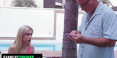 Chanel Shortcake And Jay Crew - Naughty Teen 18+ Fucks Stepgrandpa After He Sees Her Nudes