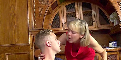 Skinny Granny Has Hardcore Sex With Young Boy Toy