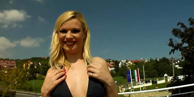 Messy facial end for Yasmine Gold on Cum For Cover from a group of guys