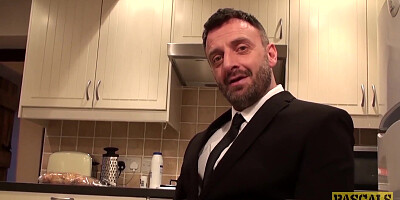 Hardfucked plumper fed with doms big cock and hot cum