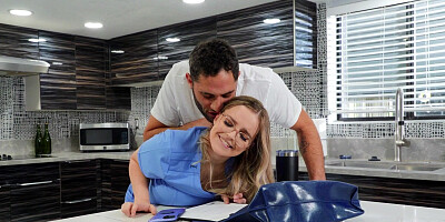 Nurse Codi Vore fucked after hard day at work