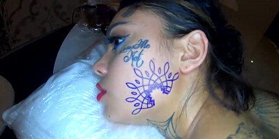 Genevieve Sinn is getting pummeled tighter than ever before to pay for a fresh face tat