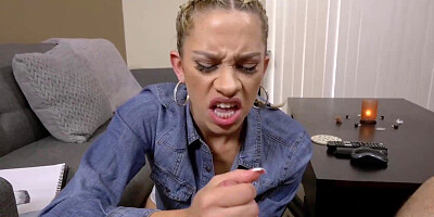 Stepdaddy helps Khloe Kapri to relieve some stress