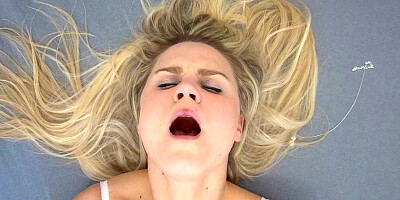Shy Blonde Experiences a Wild Orgasm