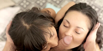 Lucky dude fucks two beauties