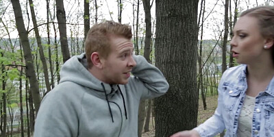 Morgan Rodriguez goes down on a stranger and blows him