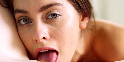 Playful besties have tender lesbian sex on the bed