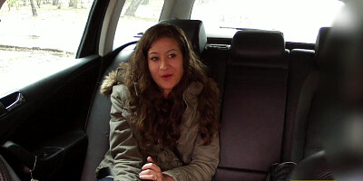 FakeTaxi legal Years old and deep throating taxi hard-on