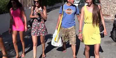 Wild student sex friends have a blast on vacation