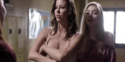 Woman has threesome with stepdaughter and teacher