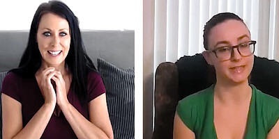 Reagan Foxx and Jay Taylor masturbate in front of the camera