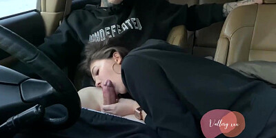 Spy Camera: Real Russian Oral Pleasure in Van With Conversations