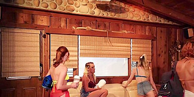 Indica Monroe, Lacy Lennon And Lily Larimar - Lesbian College Girls Having Sex On A Rainy Day