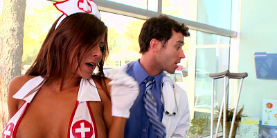 Hot nurse knows how to help