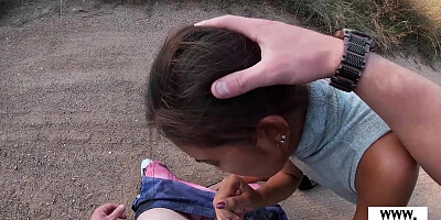 Cute amateur Thai teen fucking outdoor
