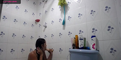 taking a bathroom