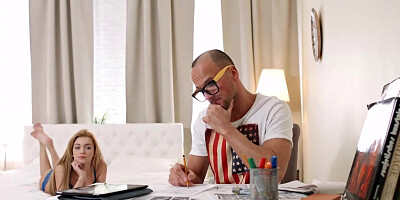 Small blondie honey, Sonya Fleshy is having casual buttfuck fuck-fest with one of her married neighbors