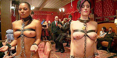Adriana Luna And Iona Grace - Slaves Serving Guests At Bdsm Party