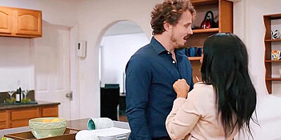 Cali Caliente In Horny Ebony Big Ass Milf Fucks Boyfriend And His Stepbro