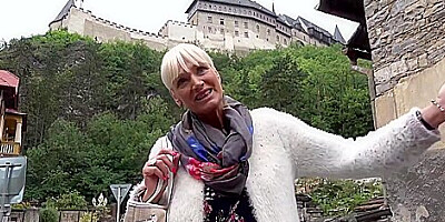 Blonde Gilf Takes My Money For Quicky On The Street