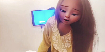 Busty Desi Girl at Indian Hotel Room Guest for Extra Tip Desi Amateur Doggy Style 4K Video