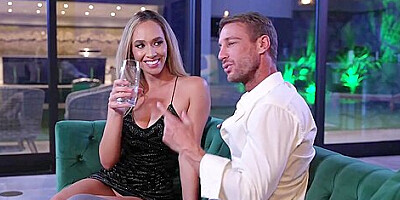 Flexible Russian Porn Star Briana Banderas Wears Sexy White Lingerie To Fuck Fan At His House