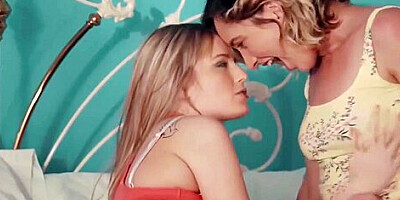 Two gorgeous sluts Eliza Jane and Scarlett Sage sweet lesbi sex