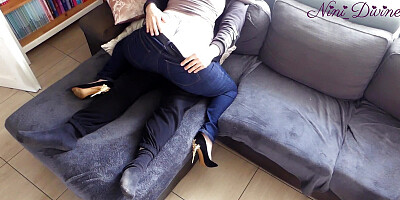 My Best Friend Comes with Her Big Booty to Make Me Hard and Want I Fuck Her Little Pussy!