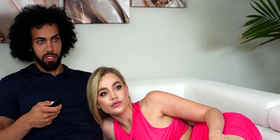 A Black Man With A Big Dick Roughly Fucks A Blonde With Doggy Style