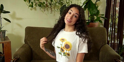 Cutie Alex Plays With Her Shaved Pussy