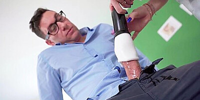 Angel Wicky In Anal Busty Nurse Uses Cock Toy To Get Sperm Sample Before Using The Creampie Method